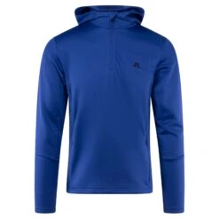 J.Lindeberg J Lindeberg Aerial Quarter Zip Mens Hoodie Clematis Blue