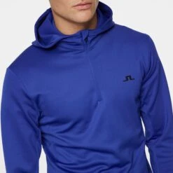 J.Lindeberg J Lindeberg Aerial Quarter Zip Mens Hoodie Clematis Blue 14 J.Lindeberg J Lindeberg Aerial Quarter Zip Mens Hoodie Clematis Blue -Teepeg Store image452283229