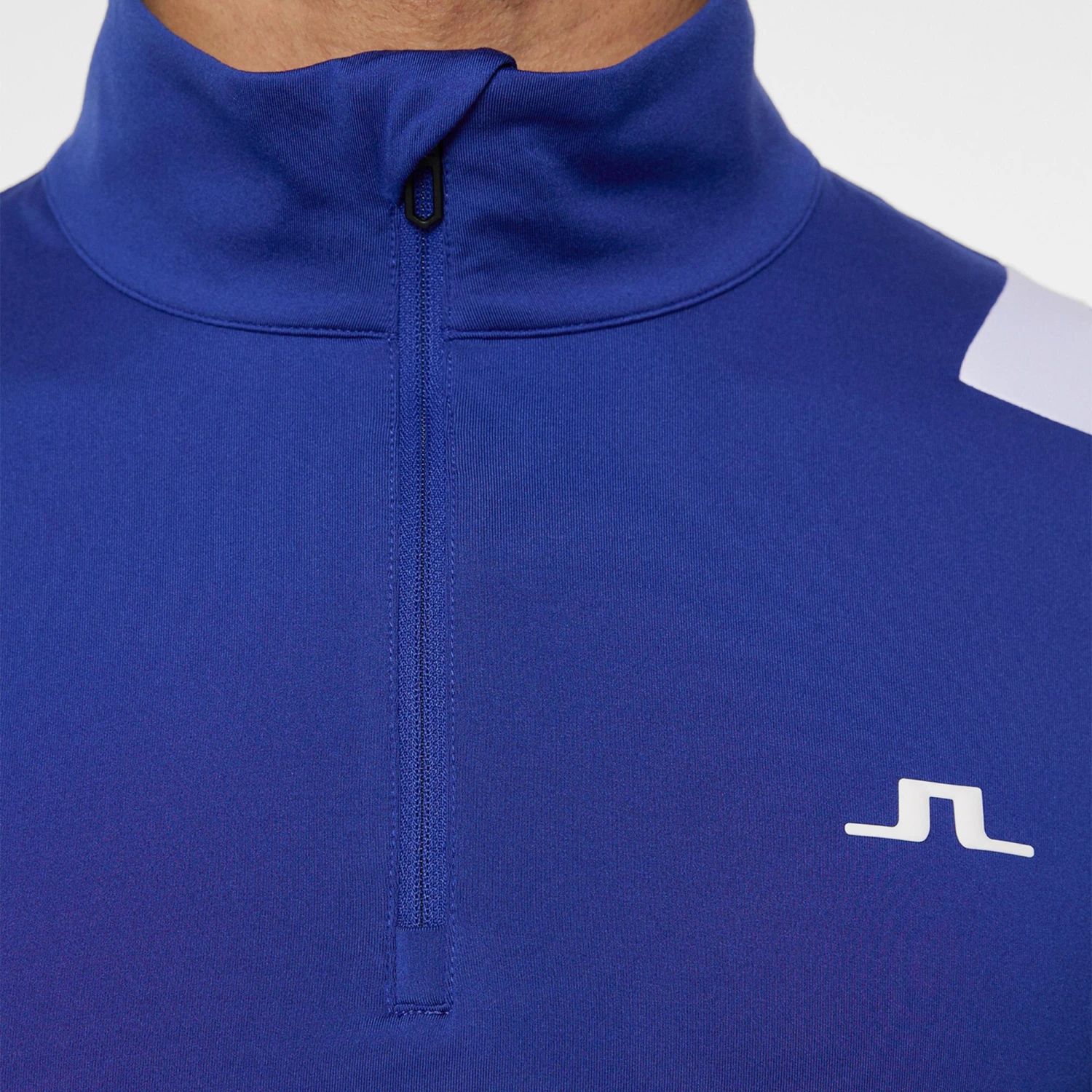J.Lindeberg J Lindeberg Lukas Quarter Zip Mens Golf Mid Layer Clematis Blue 8 J.Lindeberg J Lindeberg Lukas Quarter Zip Mens Golf Mid Layer Clematis Blue - Image 6