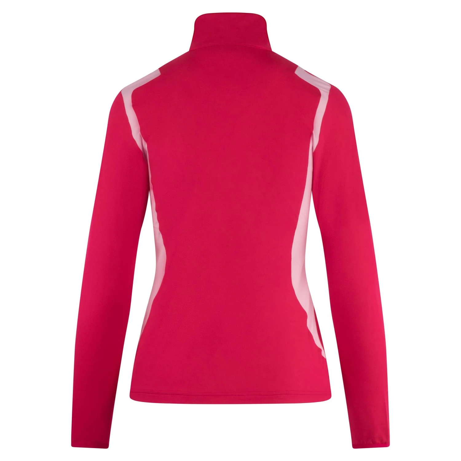 J.Lindeberg J Lindeberg Mae Quarter Zip Ladies Golf Mid Layer Azalea 4 J.Lindeberg J Lindeberg Mae Quarter Zip Ladies Golf Mid Layer Azalea - Image 2