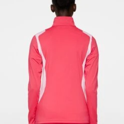 J.Lindeberg J Lindeberg Mae Quarter Zip Ladies Golf Mid Layer Azalea 13 J.Lindeberg J Lindeberg Mae Quarter Zip Ladies Golf Mid Layer Azalea -Teepeg Store image452298116