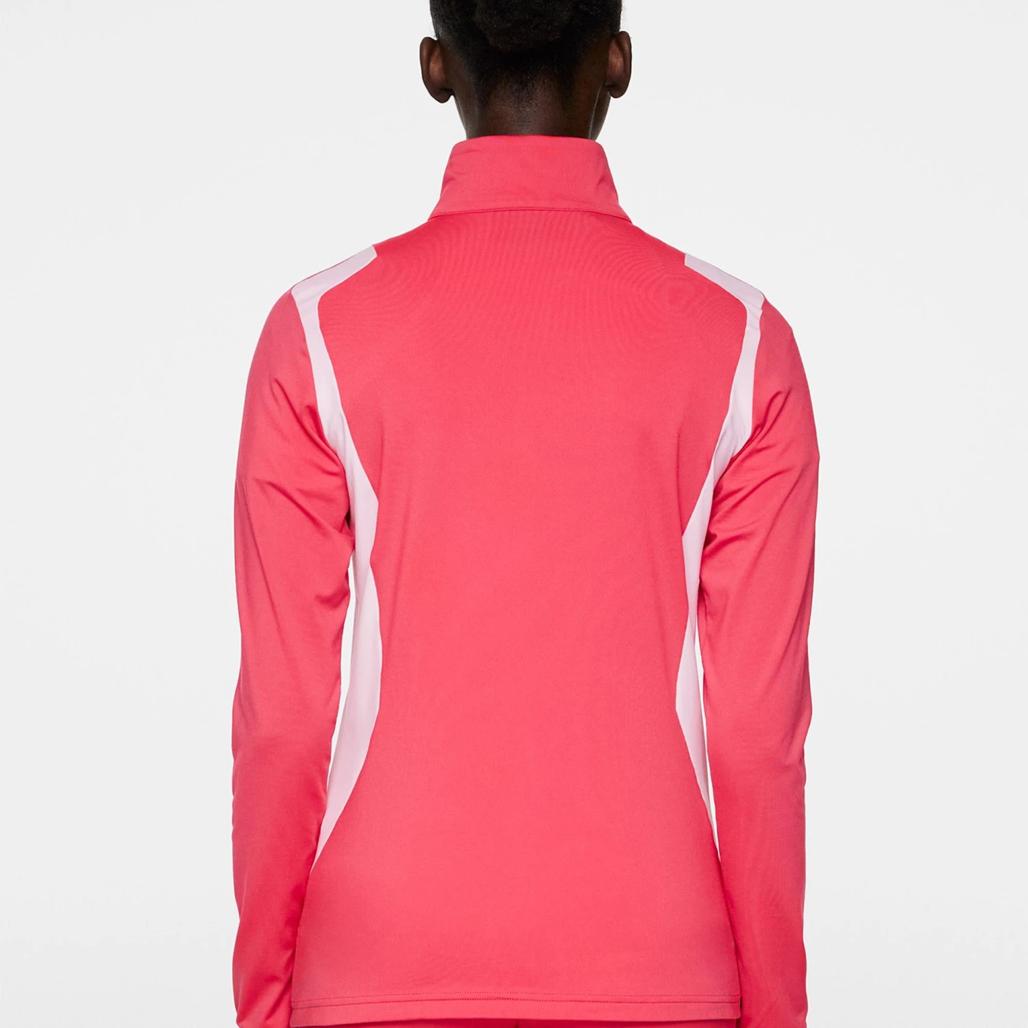 J.Lindeberg J Lindeberg Mae Quarter Zip Ladies Golf Mid Layer Azalea 7 J.Lindeberg J Lindeberg Mae Quarter Zip Ladies Golf Mid Layer Azalea - Image 5