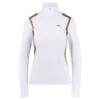J.Lindeberg J Lindeberg Mae Quarter Zip Ladies Golf Mid Layer White