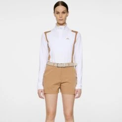 J.Lindeberg J Lindeberg Mae Quarter Zip Ladies Golf Mid Layer White 10 J.Lindeberg J Lindeberg Mae Quarter Zip Ladies Golf Mid Layer White -Teepeg Store image452360839