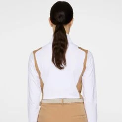 J.Lindeberg J Lindeberg Mae Quarter Zip Ladies Golf Mid Layer White 12 J.Lindeberg J Lindeberg Mae Quarter Zip Ladies Golf Mid Layer White -Teepeg Store image452360843